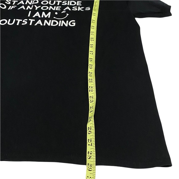 Men’s L Funny Humor Hilarious Saying Black T Shirt Short sleeve Outstanding - Picture 6 of 7